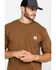 Image #5 - Carhartt Men's Loose Fit Heavyweight Logo Pocket Work T-Shirt - Big & Tall, Brown, hi-res