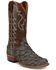 Image #1 - Dan Post Men's Araprima Exotic Pirarucu Western Boots - Square Toe, Grey, hi-res