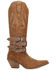 Image #2 - Dingo Women's Buck Wild Suede Tall Western Boots - Round Toe, Brown, hi-res