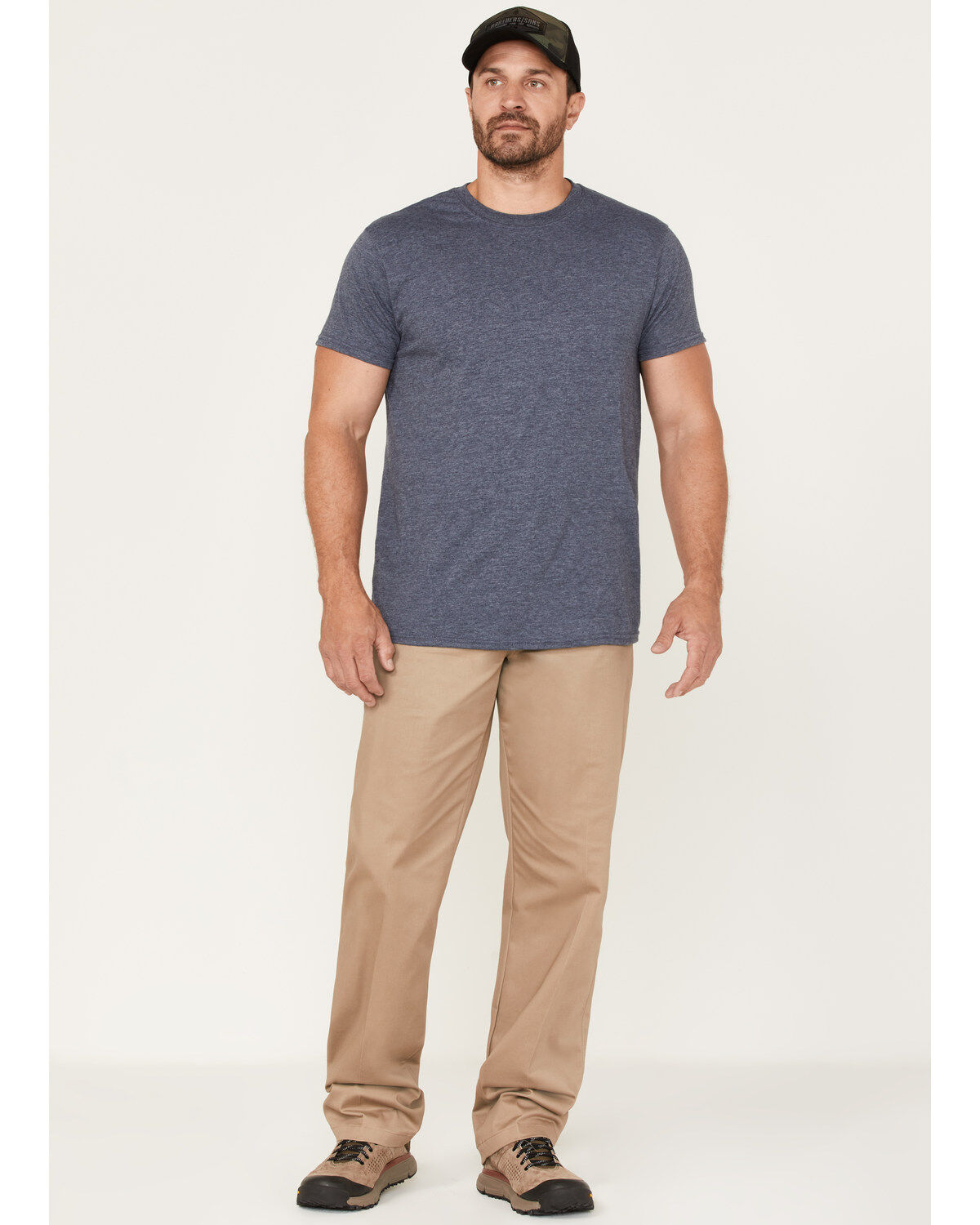 Wrangler Men's Casual Flat Front Western Pants, Beige/khaki, hi-res