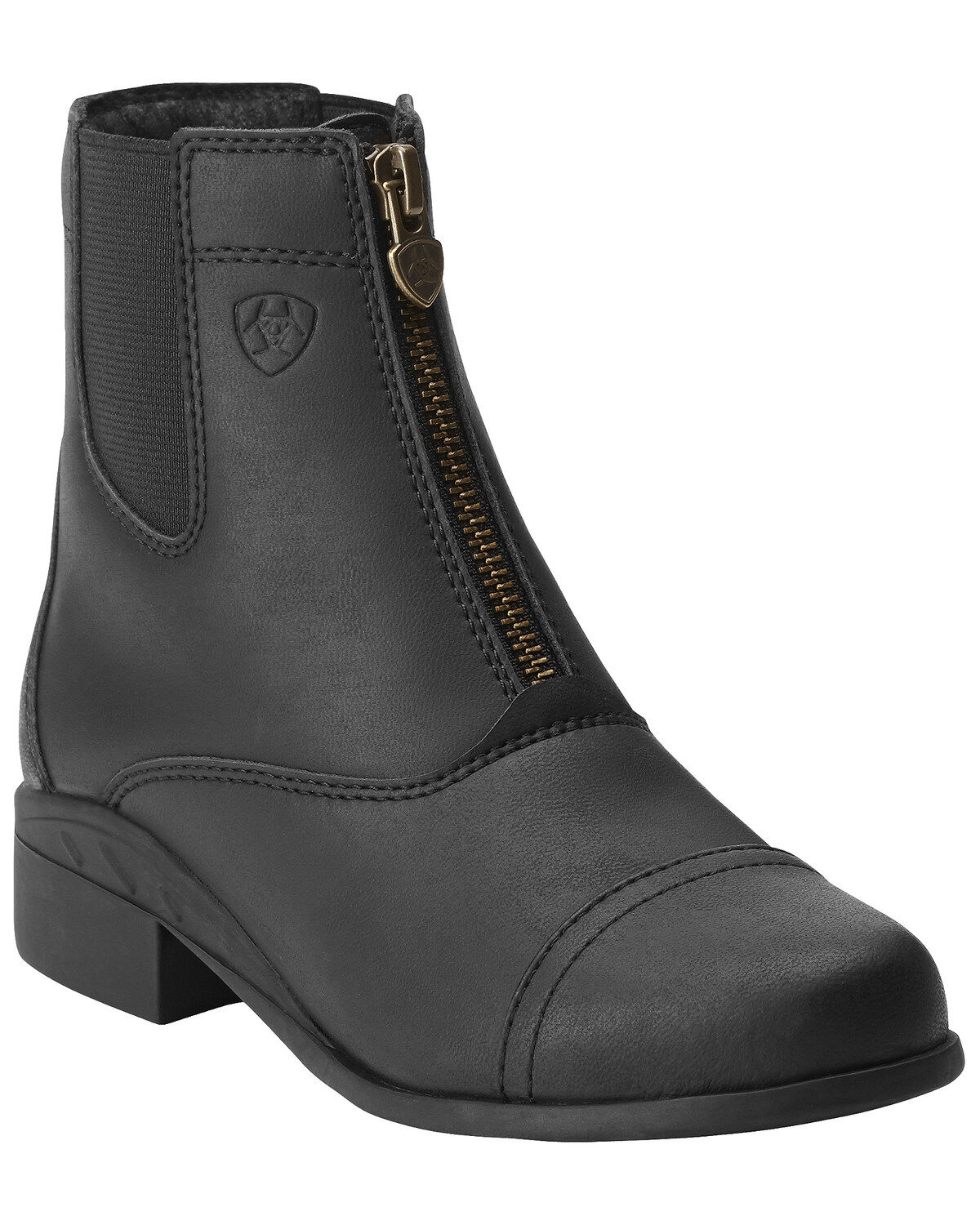 Ariat Boys' Scout Zip Paddock Riding Boots, Black, hi-res