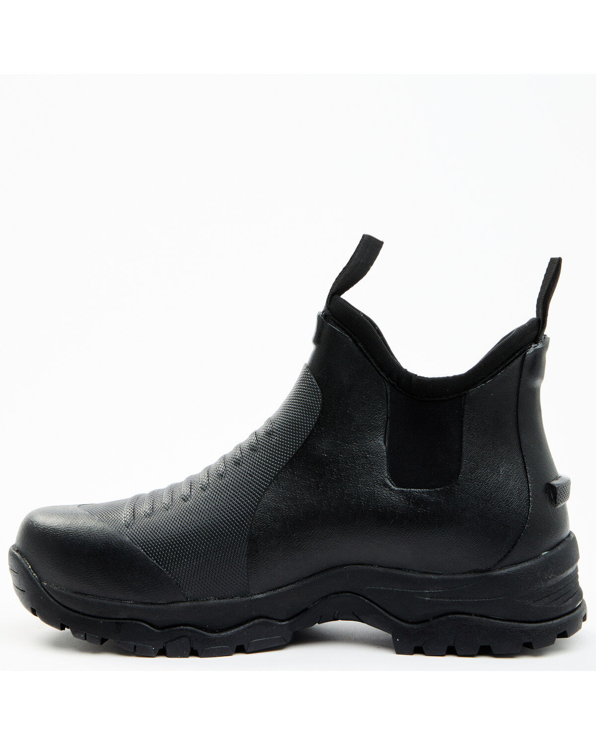 Image #3 - RANK 45&reg; Men's 6.5" Rubber Ankle Boots - Round Toe, Black, hi-res