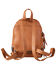 Image #2 - Trinity Ranch Women's Hairon Cowhide Tooled Mini Backpack , Lt Brown, hi-res