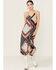 Image #1 - Shyanne Women's Patchwork Printed Sleeveless Midi Dress, Indigo, hi-res