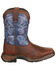 Image #2 - Durango Boys' Western Boots - Broad Square Toe, Brown, hi-res