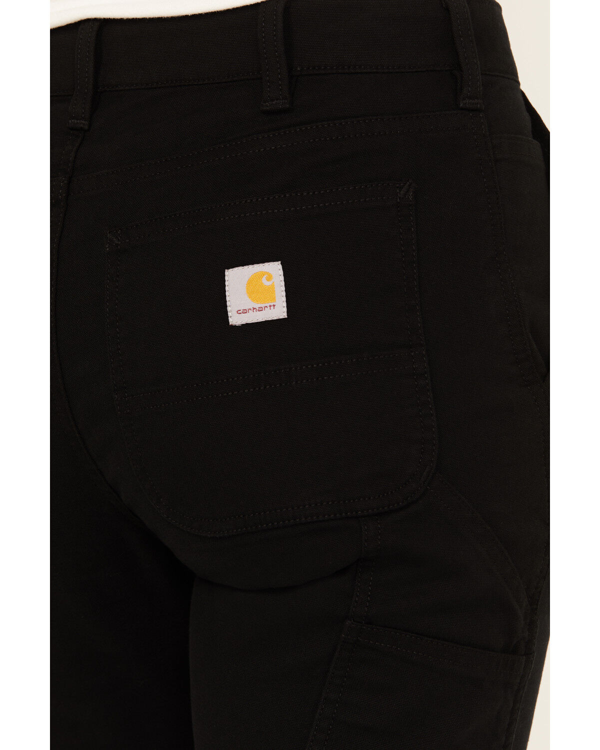 Image #4 - Carhartt Women's Rugged Flex&reg; Relaxed Fit Double-Knee Canvas Work Pants, Black, hi-res