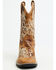 Image #4 - Shyanne Girls' Little Lasy Floral Embroidered Western Boots - Broad Square Toe, Tan, hi-res