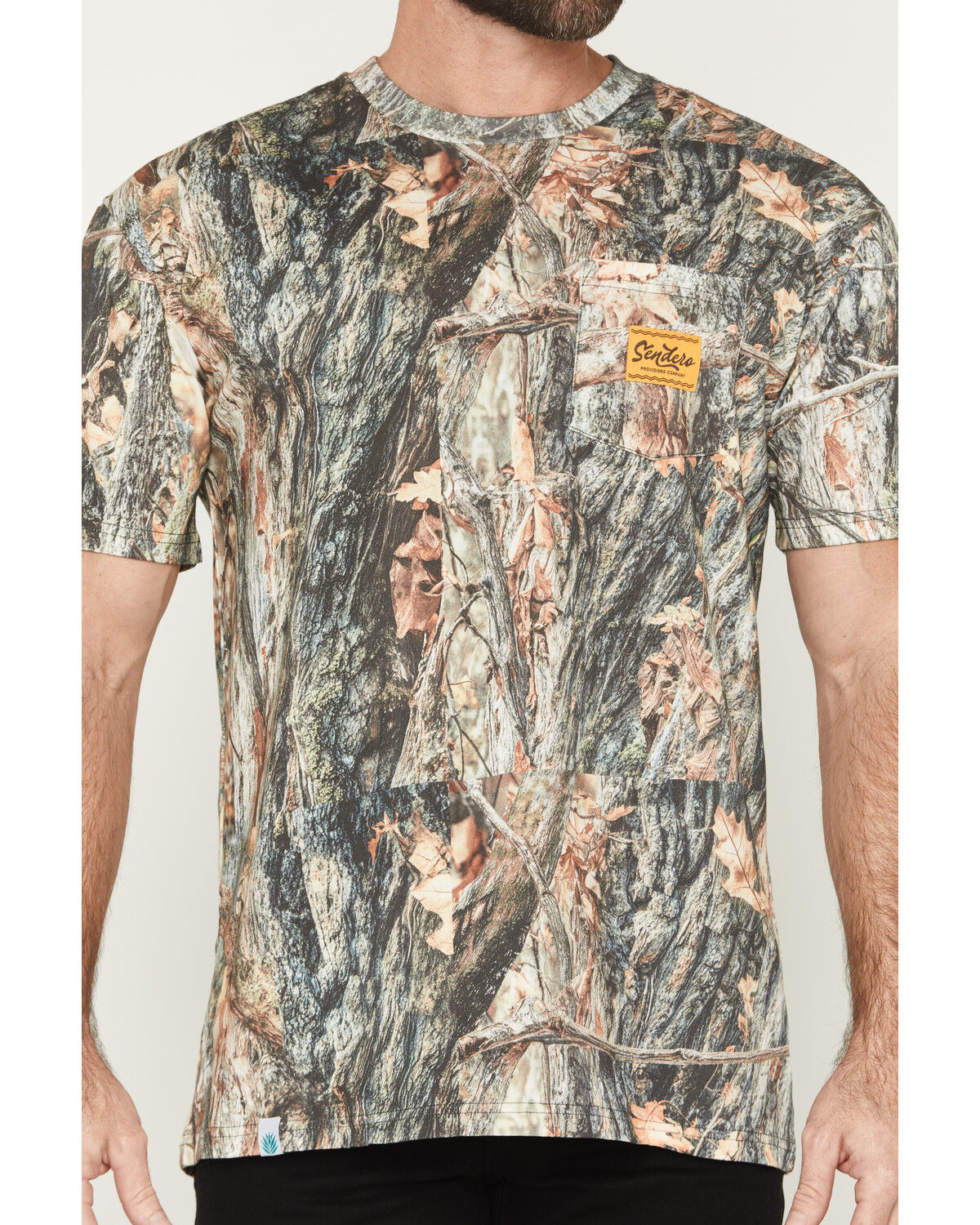 Image #3 - Sendero Provisions Men's Camo Print Logo Short Sleeve Pocket T-Shirt, Camouflage, hi-res
