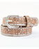 Image #1 - Shyanne Girls' Starry Night Vintage Studded Leather Belt, Brown, hi-res