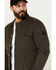 Image #2 - Brothers and Sons Men's Chambers Trucker Water Repellent Snap Zip Jacket, Dark Brown, hi-res