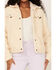 Image #3 - Wrangler Women's Sherpa Snap Jacket, Ivory, hi-res