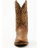 Image #4 - Dan Post Men's 12" Leon Western Performance Boots - Round Toe, Brown, hi-res