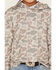Image #3 - Burlebo Boys' Camo Print Hooded Stretch Performance Shirt, Camouflage, hi-res