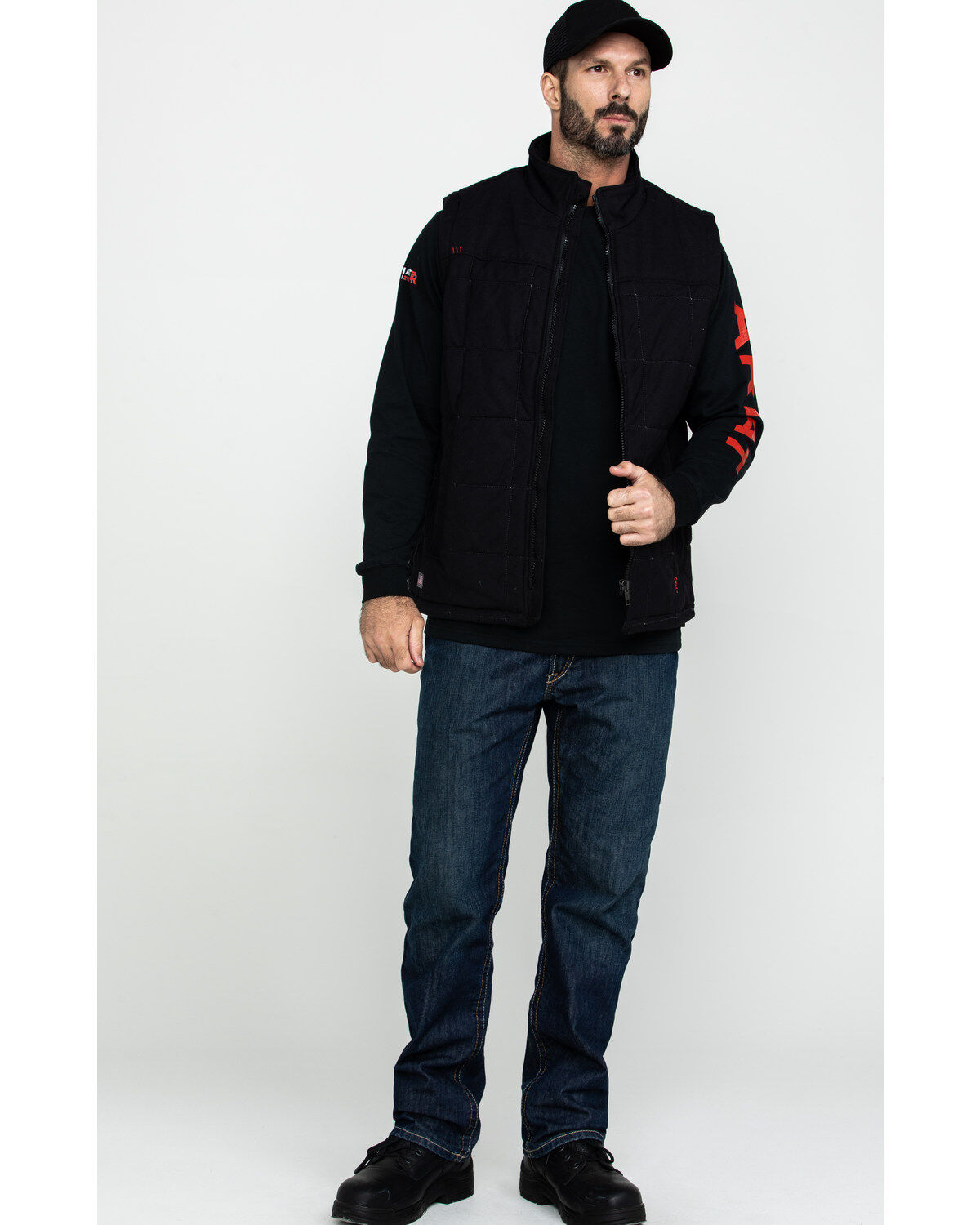 Image #6 - Ariat Men's FR Crius Insulated Work Vest - Big, Black, hi-res