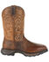 Image #2 - Durango Men's Maverick XP Waterproof Western Work Boots - Steel Toe, Brown, hi-res