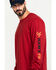 Image #5 - Hawx Men's FR Logo Long Sleeve Work T-Shirt - Tall, Red, hi-res