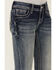 Image #2 - Grace in LA Girls' Medium Wash Horse Patch Pocket Bootcut Stretch Denim Jeans, Medium Wash, hi-res