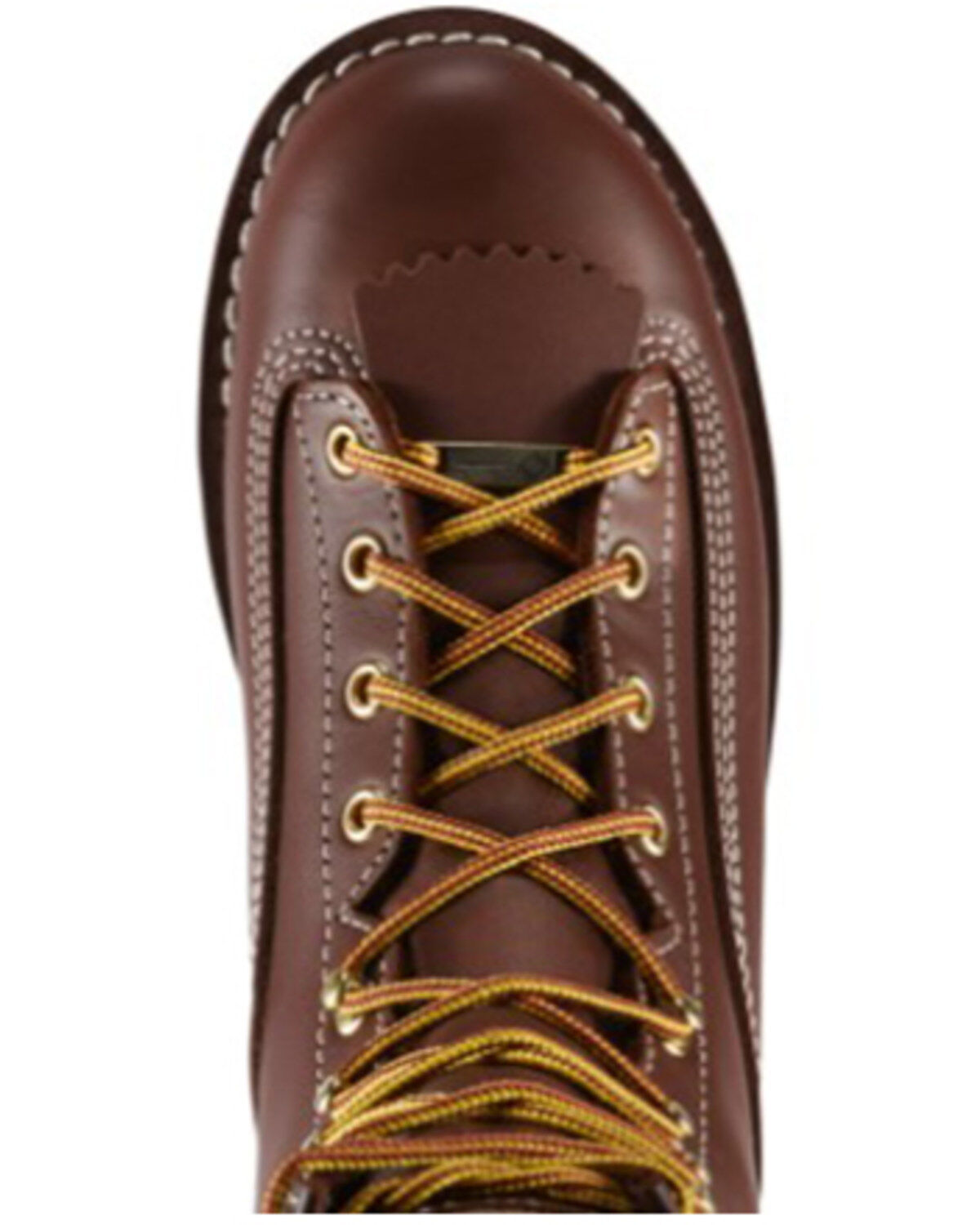 Image #4 - Danner Men's 8" Power Foreman Lace-Up Work Boots - Round Toe, Dark Brown, hi-res