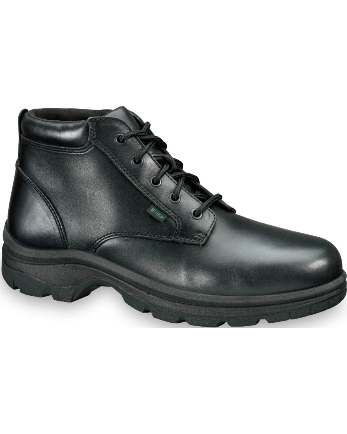Image #1 - Thorogood Men's Soft Streets&trade; USA Postal Certified Chukka Shoes, Black, hi-res