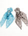 Image #3 - Shyanne Women's Constance Bandana Concho Hair Scrunchie Set - 2 Piece, Chocolate, hi-res