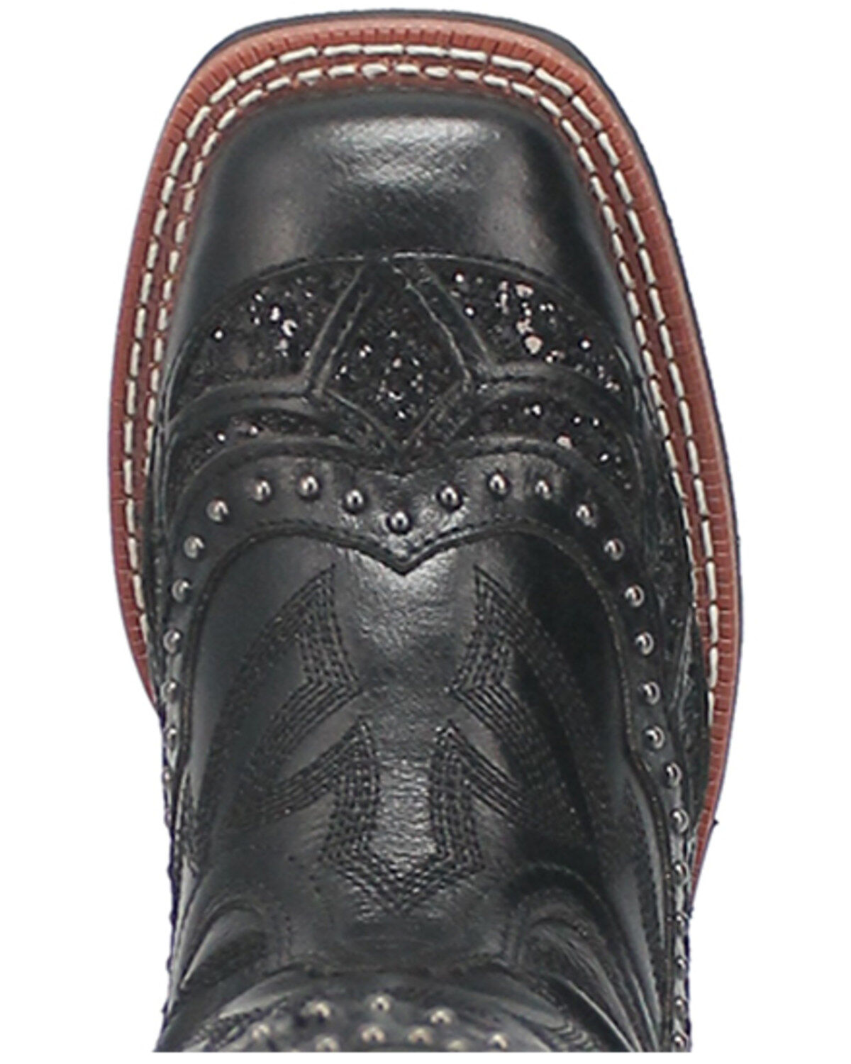 Image #6 - Laredo Women's Eternity Western Boots - Broad Square Toe, Black, hi-res