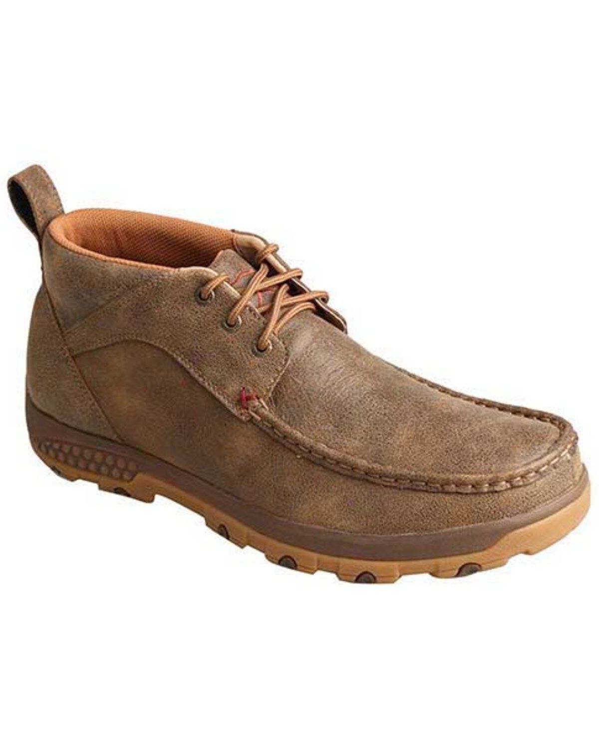 Twisted X Men's Chukka Driving Mocs, Brown, hi-res
