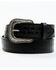 Image #1 - Cody James Men's Black Checkered Billets Alligator Print Leather Belt, Black, hi-res