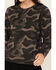 Image #3 - Lucky Brand Workwear Women's Camo Print French Terry Crewneck Sweatshirt, Black, hi-res