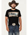 Image #1 - Rock & Roll Denim Men's Southwestern Print Scenic Short Sleeve Graphic T-Shirt, Black, hi-res