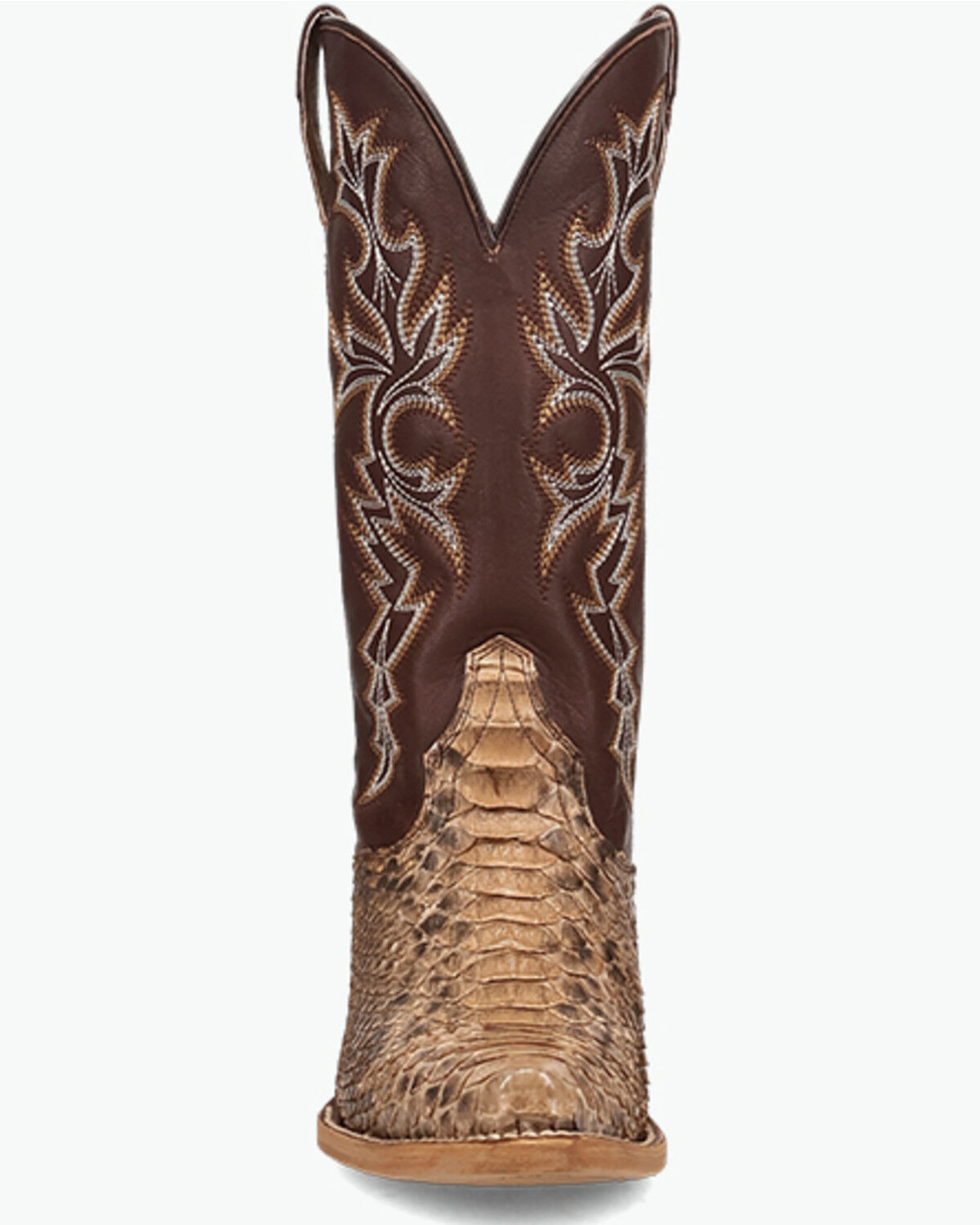 Image #4 - Dan Post Women's Exotic Python Western Boots - Snip Toe, Brown, hi-res