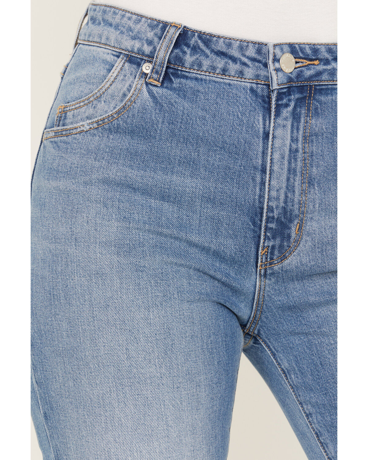 Image #2 - Rolla's Women's Medium Wash Mid Rise Miller Cropped Jeans, Blue, hi-res