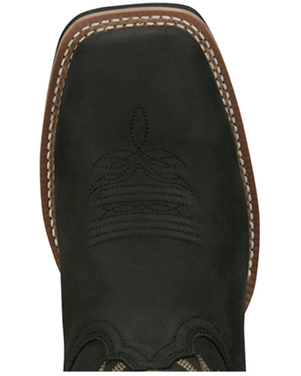 Image #6 - Justin Men's Frontier Shane Performance Western Boots - Broad Square Toe, Black, hi-res