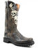 Image #1 - Dan Post Men's Skulls Motorcycle Western Boot - Square Toe, Black, hi-res