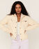 Image #1 - Wrangler Women's Sherpa Snap Jacket, Ivory, hi-res