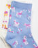 Image #2 - Shyanne Girls' Bel Air Blue Horse Print Crew Socks - 2 Pack, Multi, hi-res