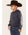 Image #1 - Wrangler Infant Boys' Long Sleeve Logo Fleece Hoodie, Grey, hi-res