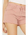 Image #2 - Wrangler Women's High Rise Denim Festival Shorts, Rose, hi-res