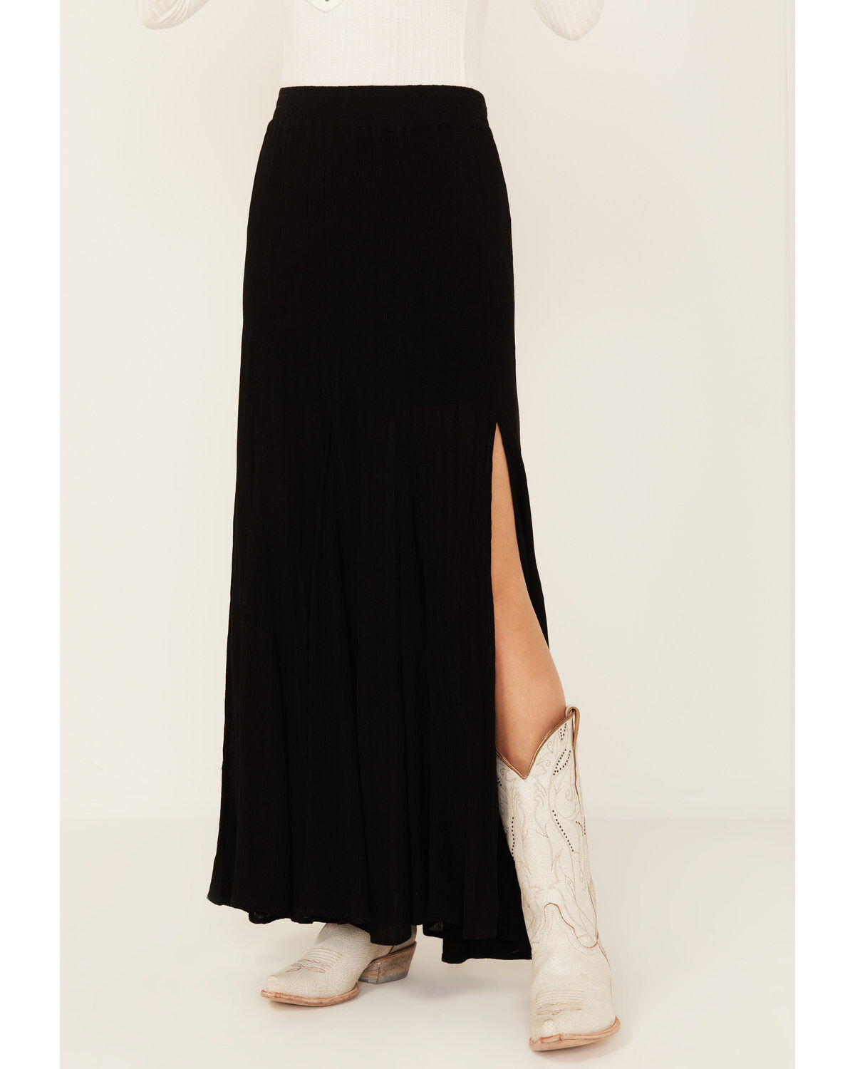 Image #2 - Idyllwind Women's Lottie Maxi Skirt, Black, hi-res