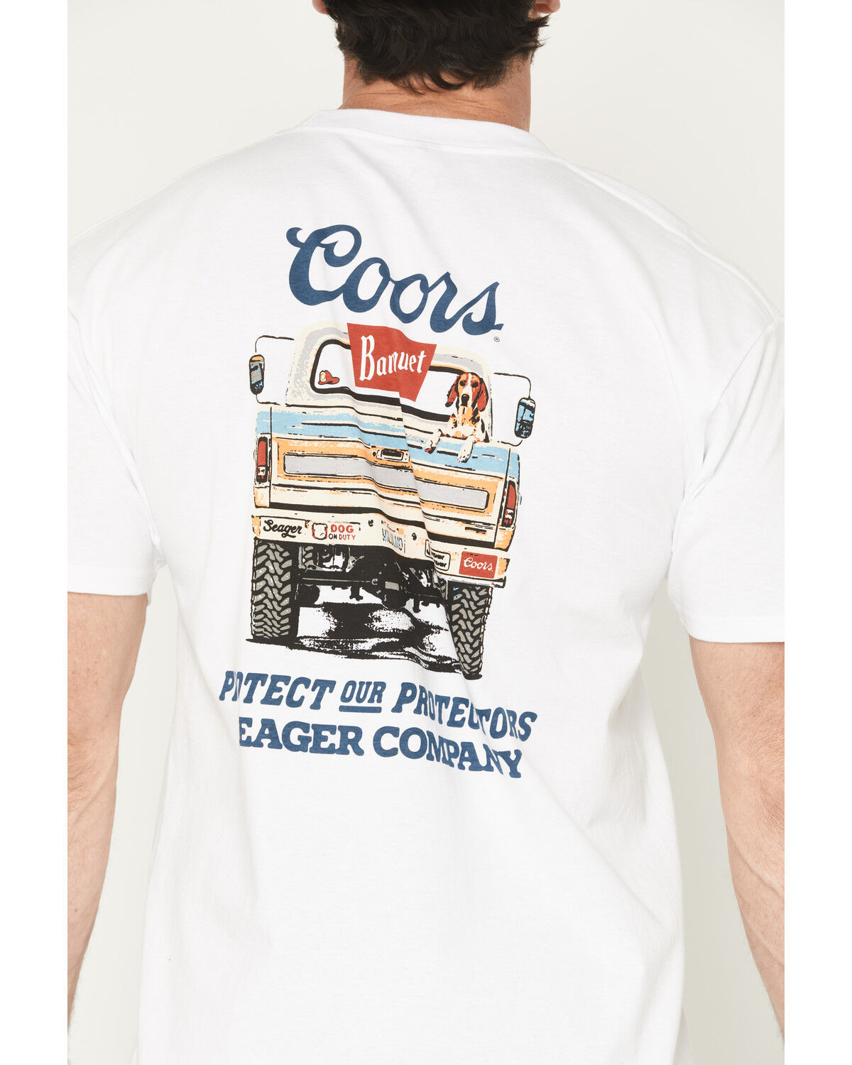 Image #4 - Seager X Coors Banquet Men's Bump Short Sleeve Graphic T-Shirt, White, hi-res