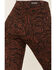 Image #4 - Shyanne Women's Paisley Print Super Flare Jeans, Chocolate, hi-res