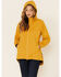 Image #1 - Outback Trading Co. Women's Solid Mustard Brookside Hooded Zip-Front Rain Jacket, Mustard, hi-res