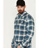 Image #2 - Cody James Men's FR Check Plaid Print Long Sleeve Pearl Snap Work Shirt - Big & Tall, Blue, hi-res