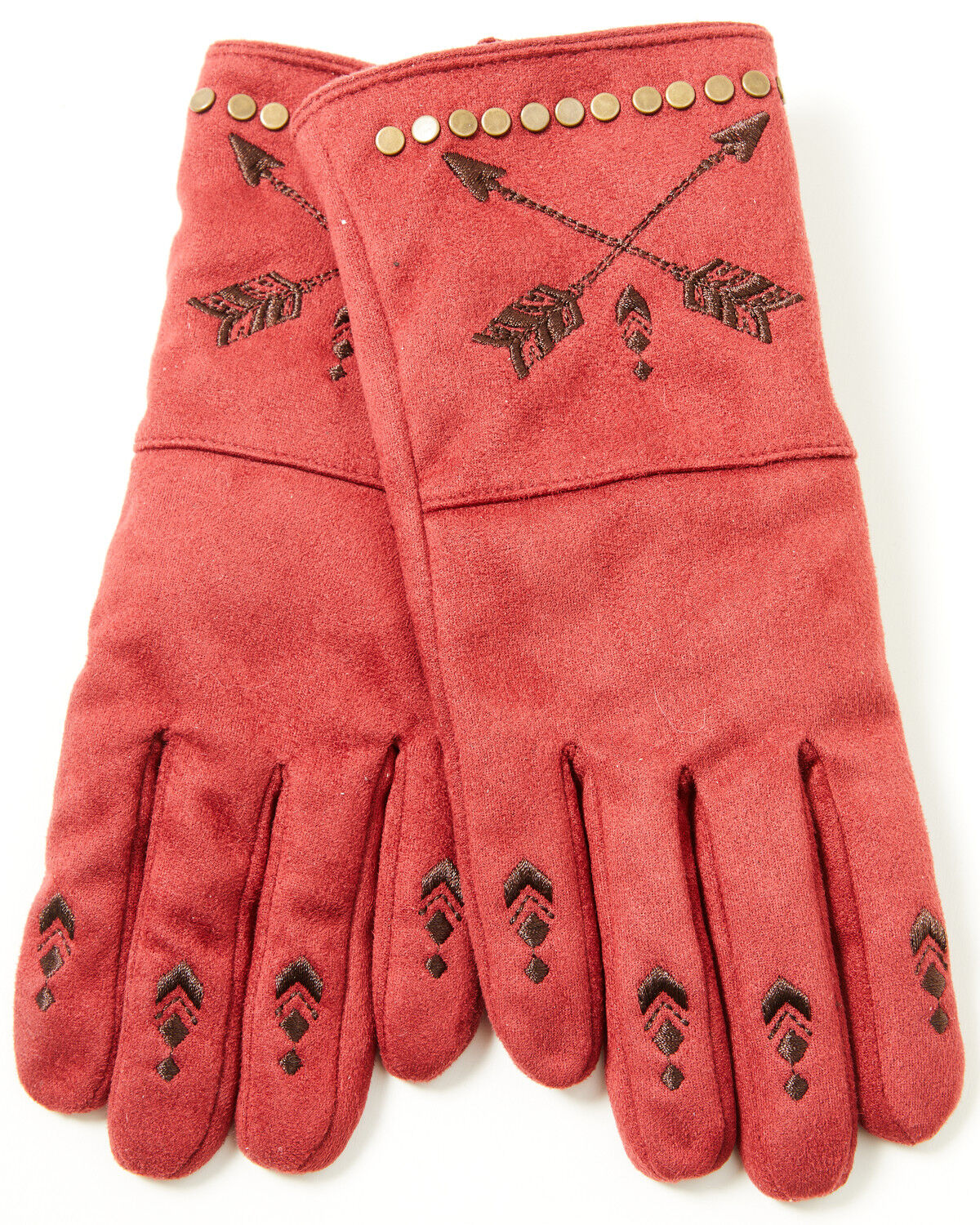 Idyllwind Women's Haley Cross Arrow Gloves, Red, hi-res