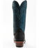 Image #5 - Lucchese Men's Two-Tone Roughout Western Boots - Square Toe, Black, hi-res