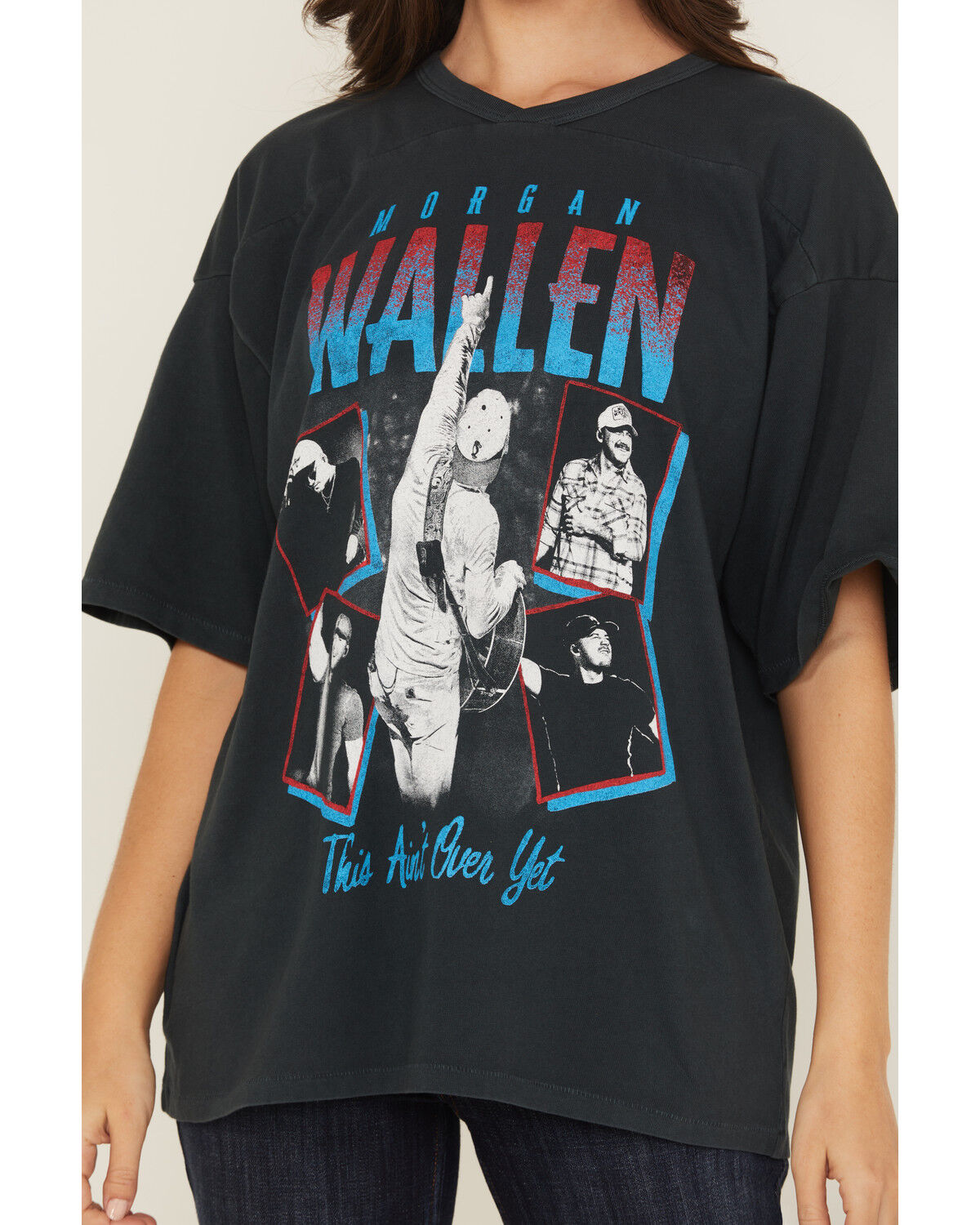 Image #3 - Daydreamer Women's Morgan Wallen Short Sleeve Concert Tee, Black, hi-res