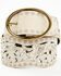 Image #1 - Shyanne Women's Scalloped Floral Cut Out Waist Belt, Off White, hi-res