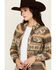 Image #2 - Outback Trading Co Women's Lorelei Southwestern Print Long Sleeve Snap Performance Shirt, Chocolate, hi-res