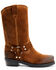 Image #2 - Brothers and Sons Men's Pull-On Roughout Motorcycle Boots - Square Toe, Brown, hi-res