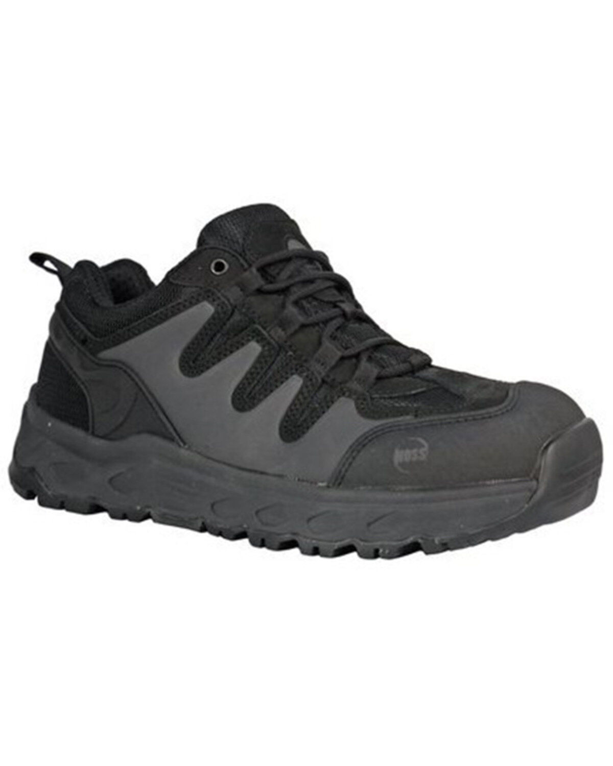 Hoss Men's Eric Lace-Up Work Boots - Aluminum Toe, Black, hi-res