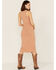 Image #4 - Cleo + Wolf Women's Split Side Tank Midi Dress, Beige/khaki, hi-res